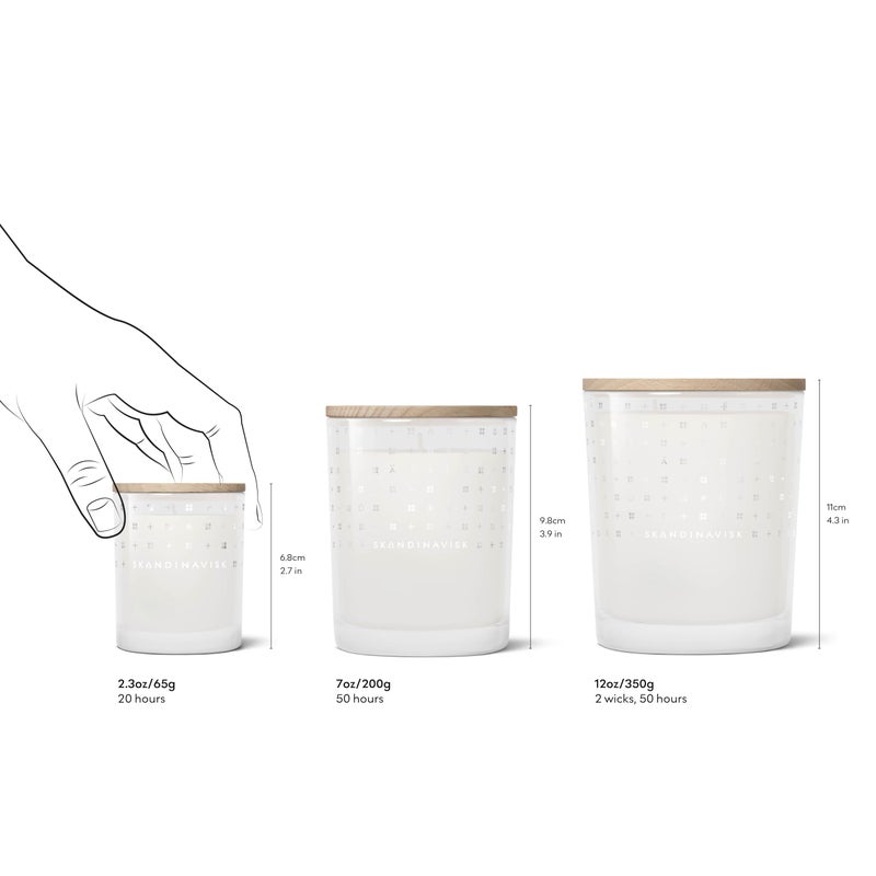 Skandinavisk Hygge 'Cosiness' Mini Scented Candle. Fragrance Notes: Black Tea and Mint Leaves, Dried Apples and Baked Cinnamon. 2.3 oz. - Image 3